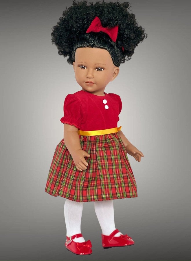 MBD 18 Inch Doll Clothes- Red Holiday Dress with Matching Headband Fits 18 Inch Dolls - Image 2